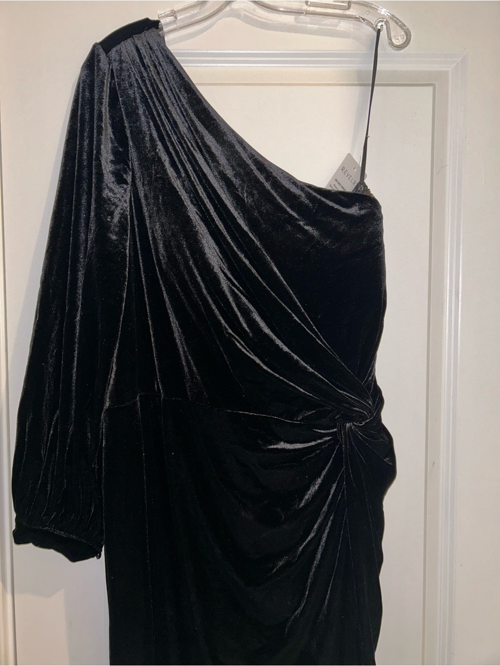 Revelry Aurora Velvet Black Dress